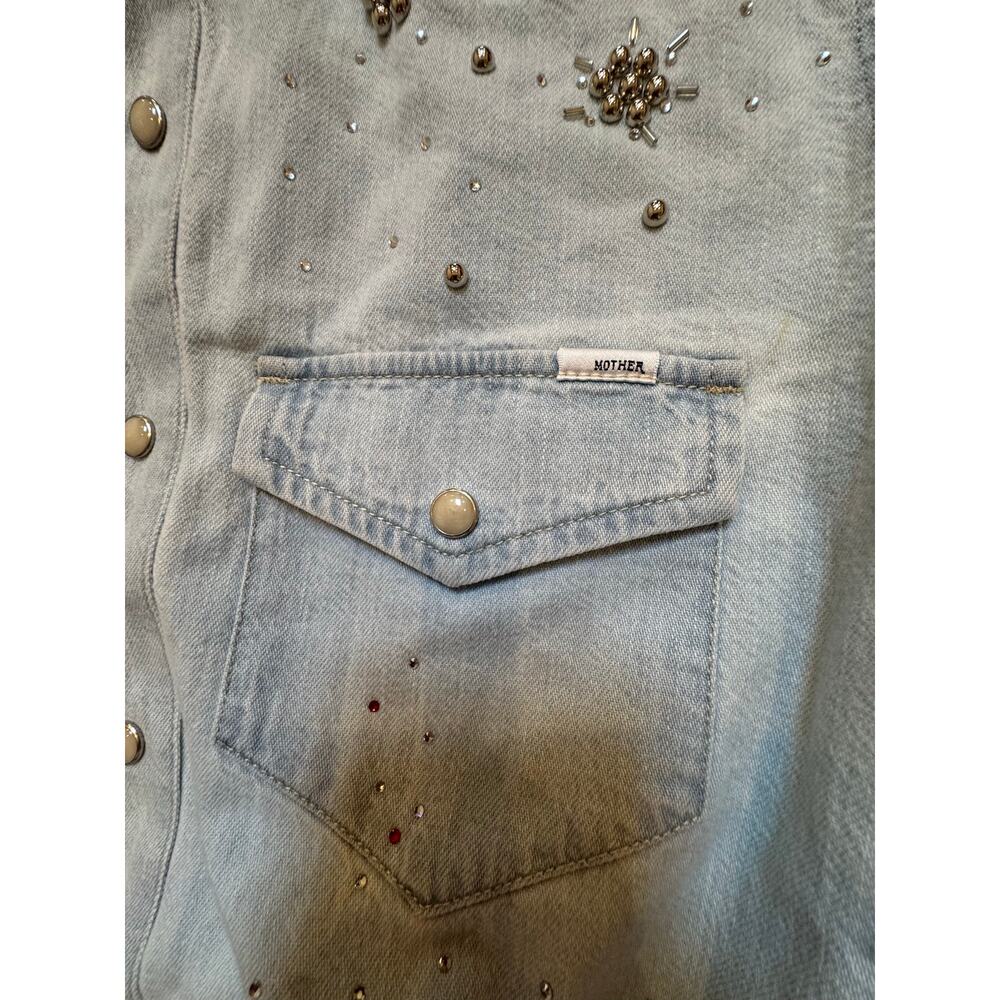 Chic Mother More Is More Denim Shirt - Size S - New! - Picture 11 of 12